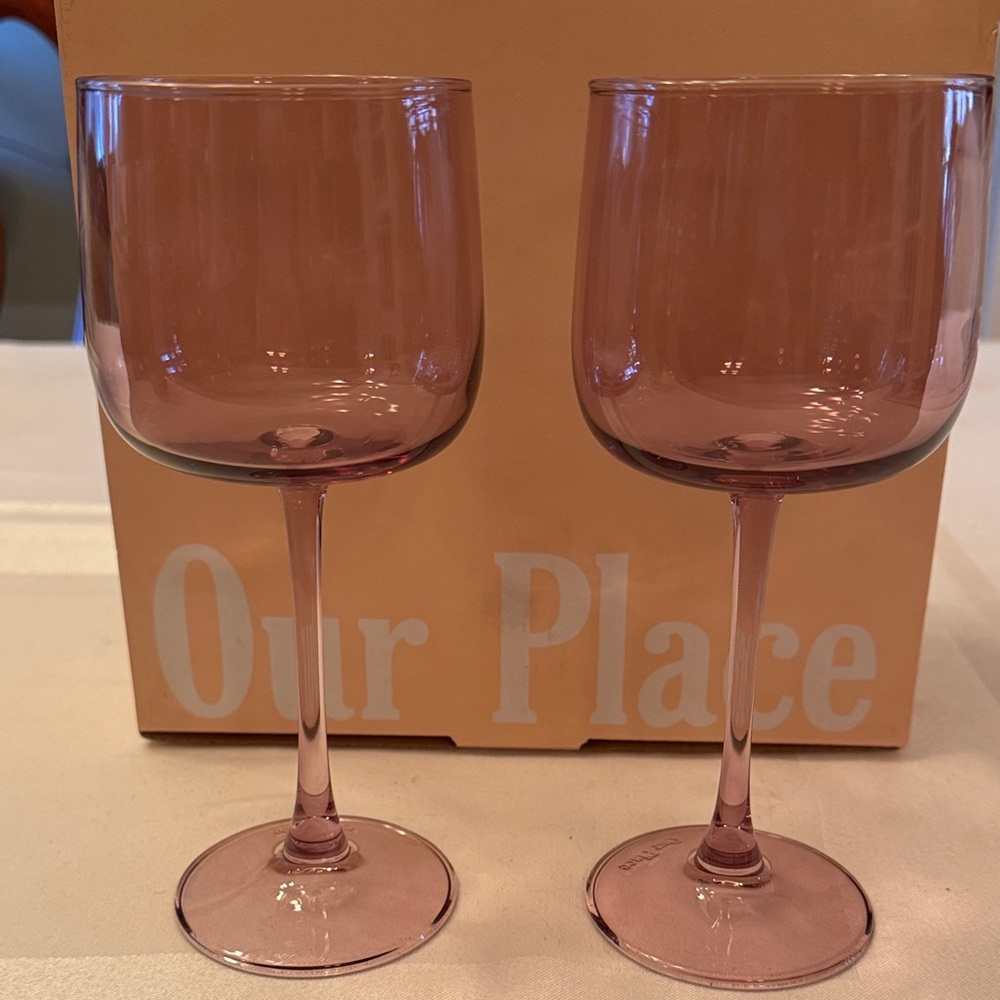 Our Place Rose-Tinted Wine Glass Duo